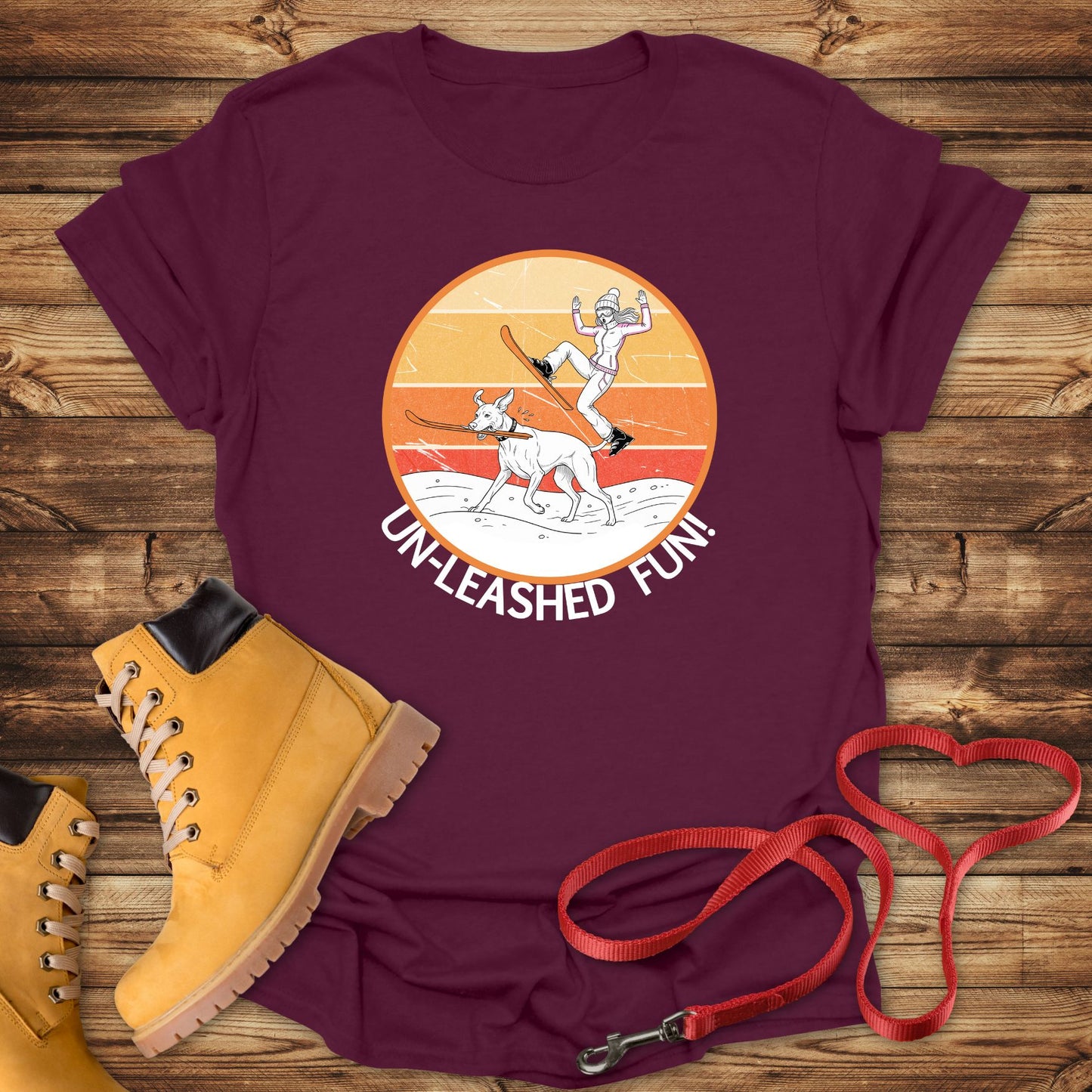 Un-leashed Fun: Vizsla Ski Thief Surprise!