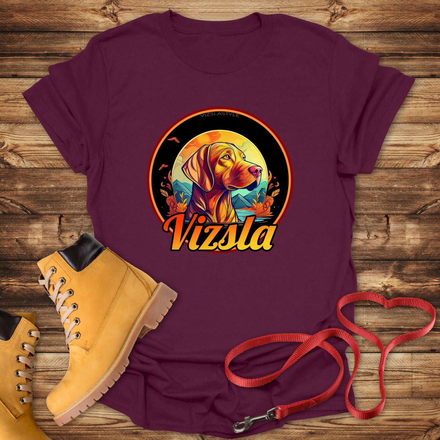Vizsla: Majestic Fall Colors, Proud Mountain Dog