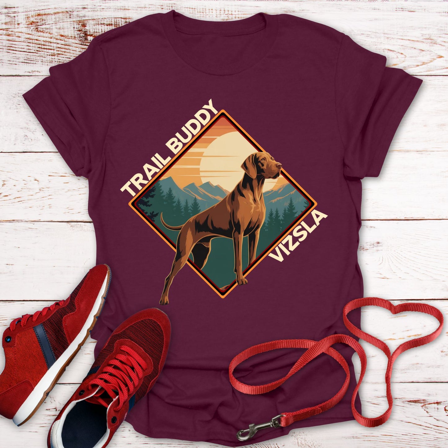 Trail Buddy Vizsla: Proud, Loyal, and Majestic