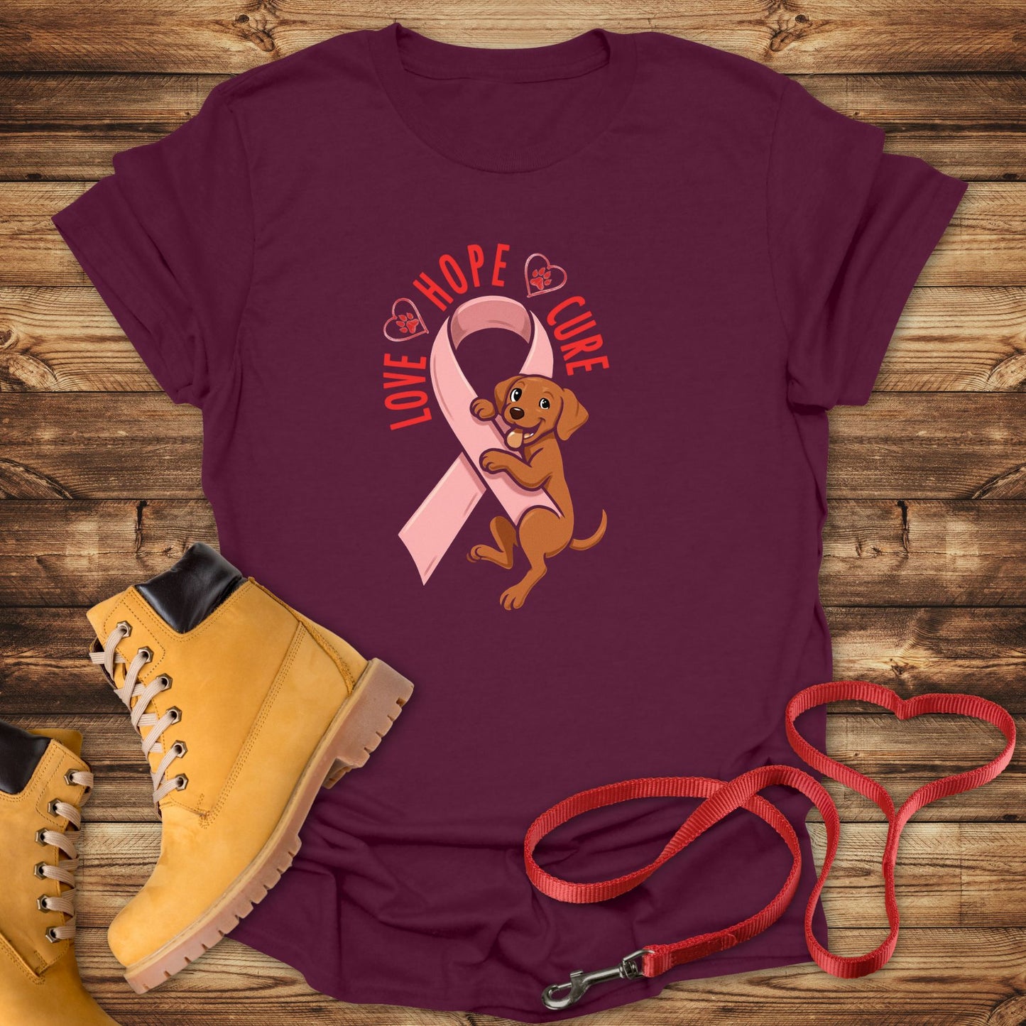 Hope, Love, and Vizsla Paws for the Cure