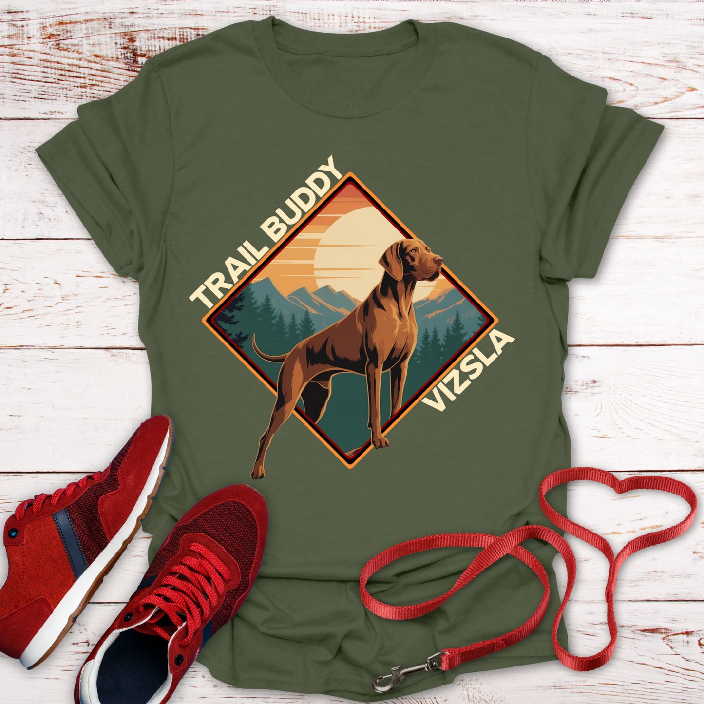 Trail Buddy Vizsla: Proud, Loyal, and Majestic