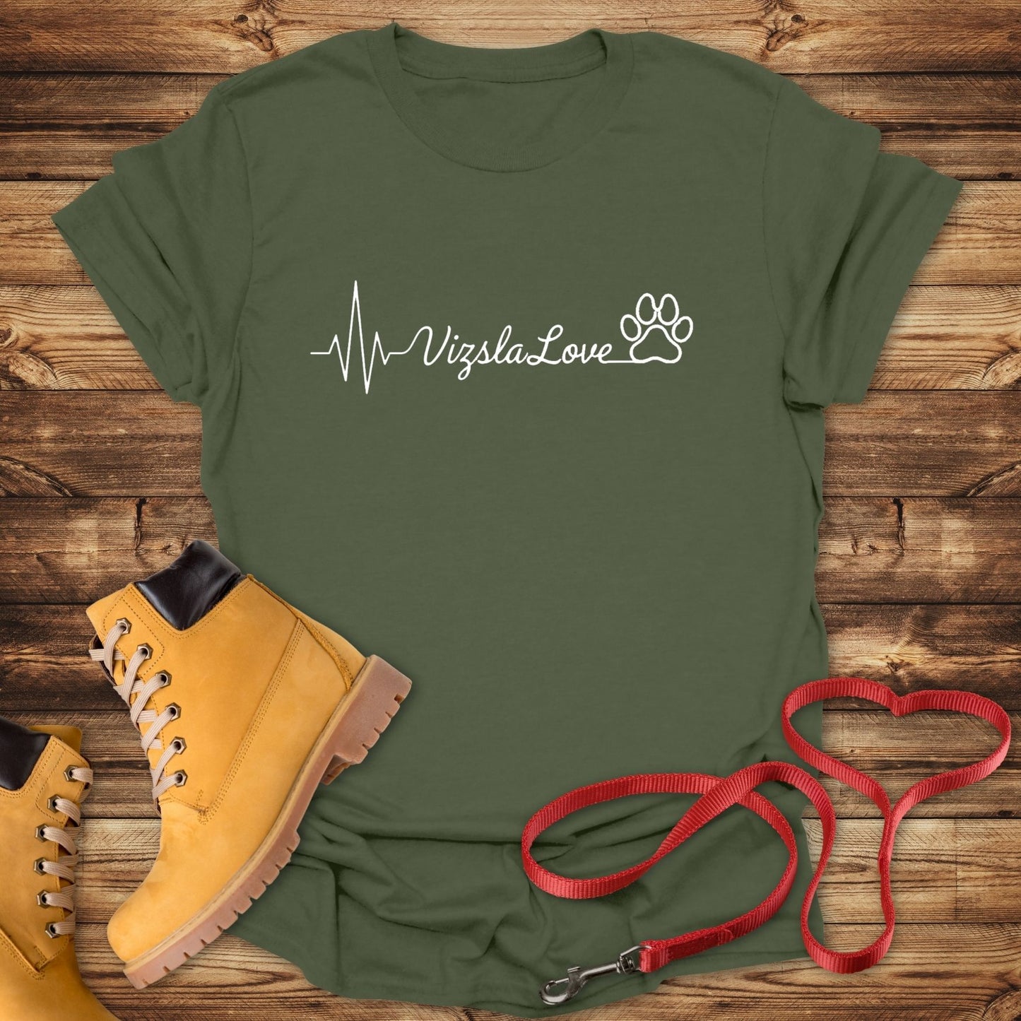 My Heart Beats With Vizsla Love - T-Shirt