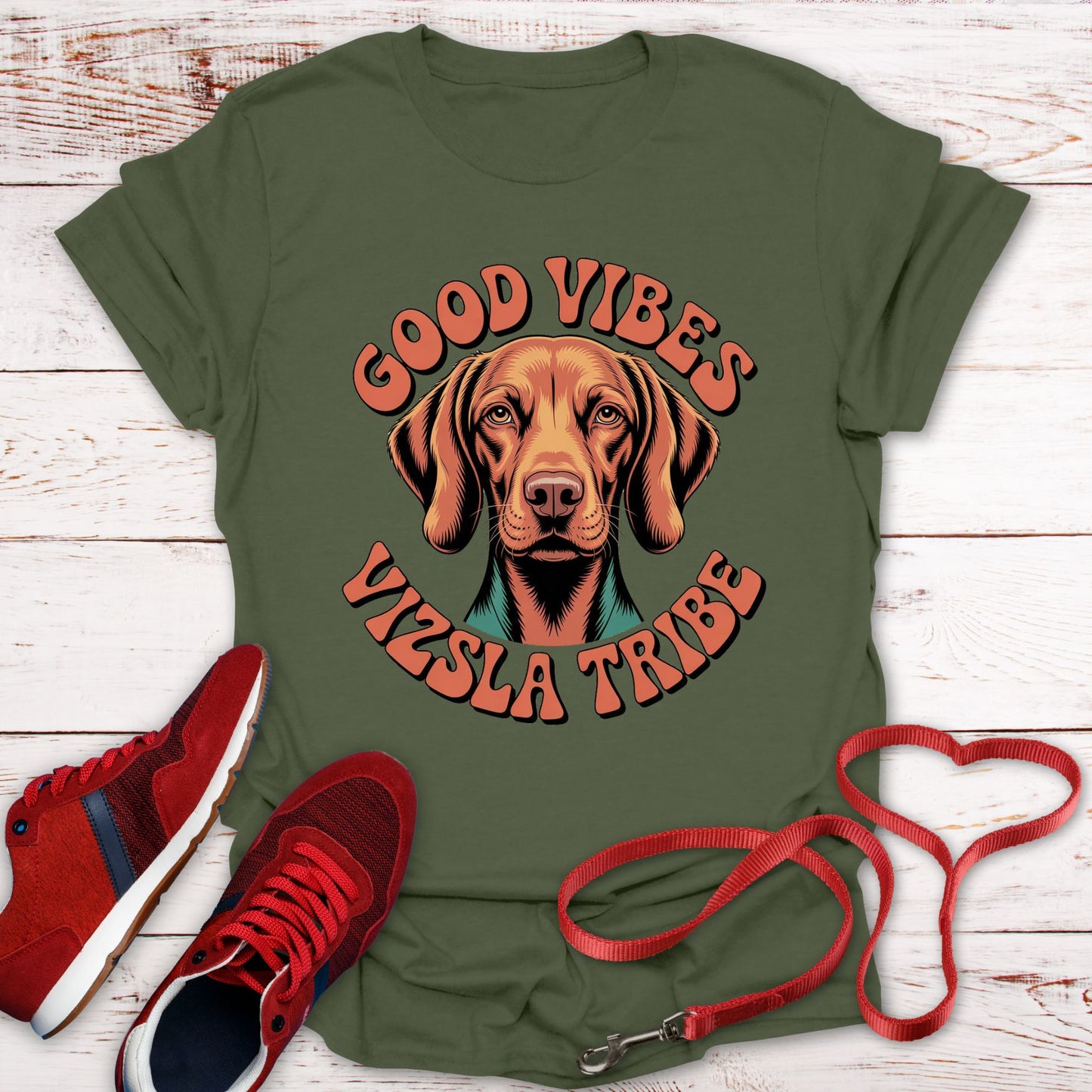 Good Vibes & Vizsla Tribe: Vintage Style Tee