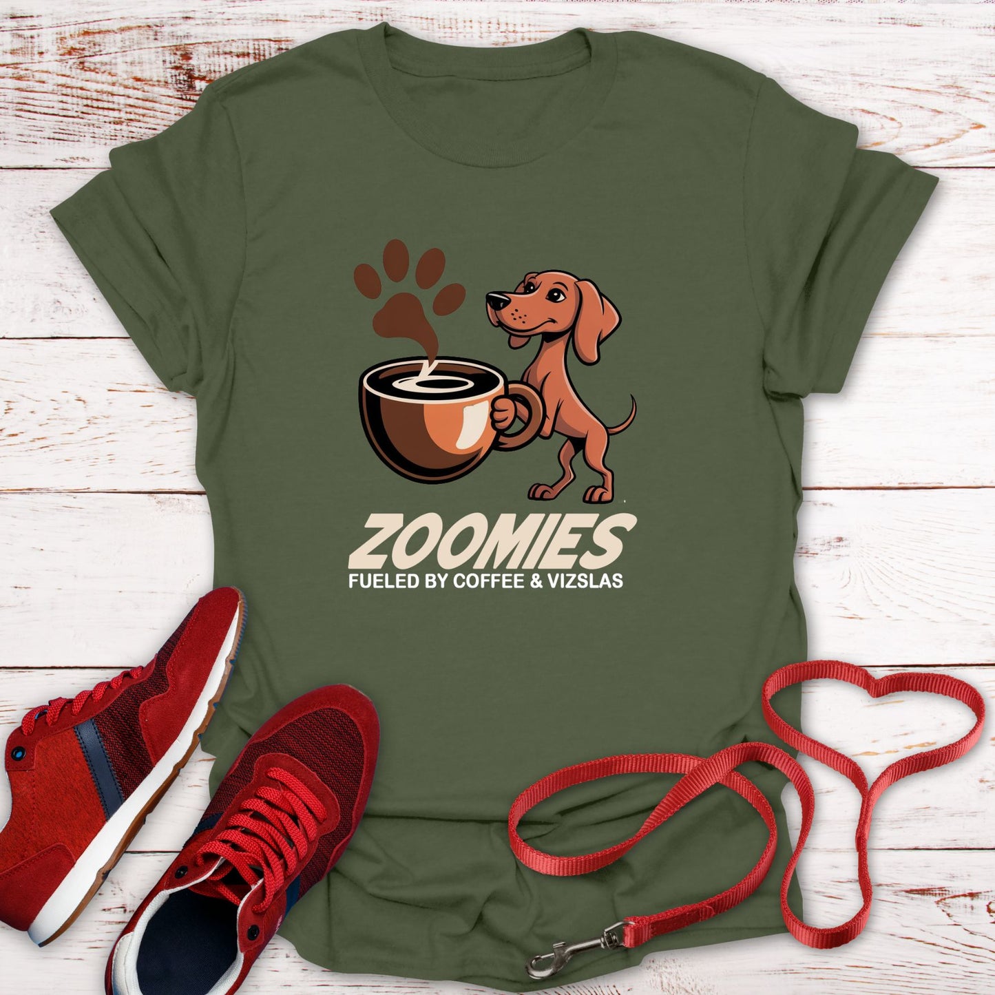 Zoomies: Fueled by Coffee and Vizsla Energy