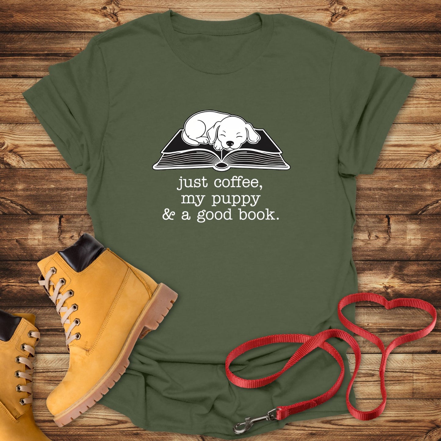 Coffee, My Puppy, and a Good Book