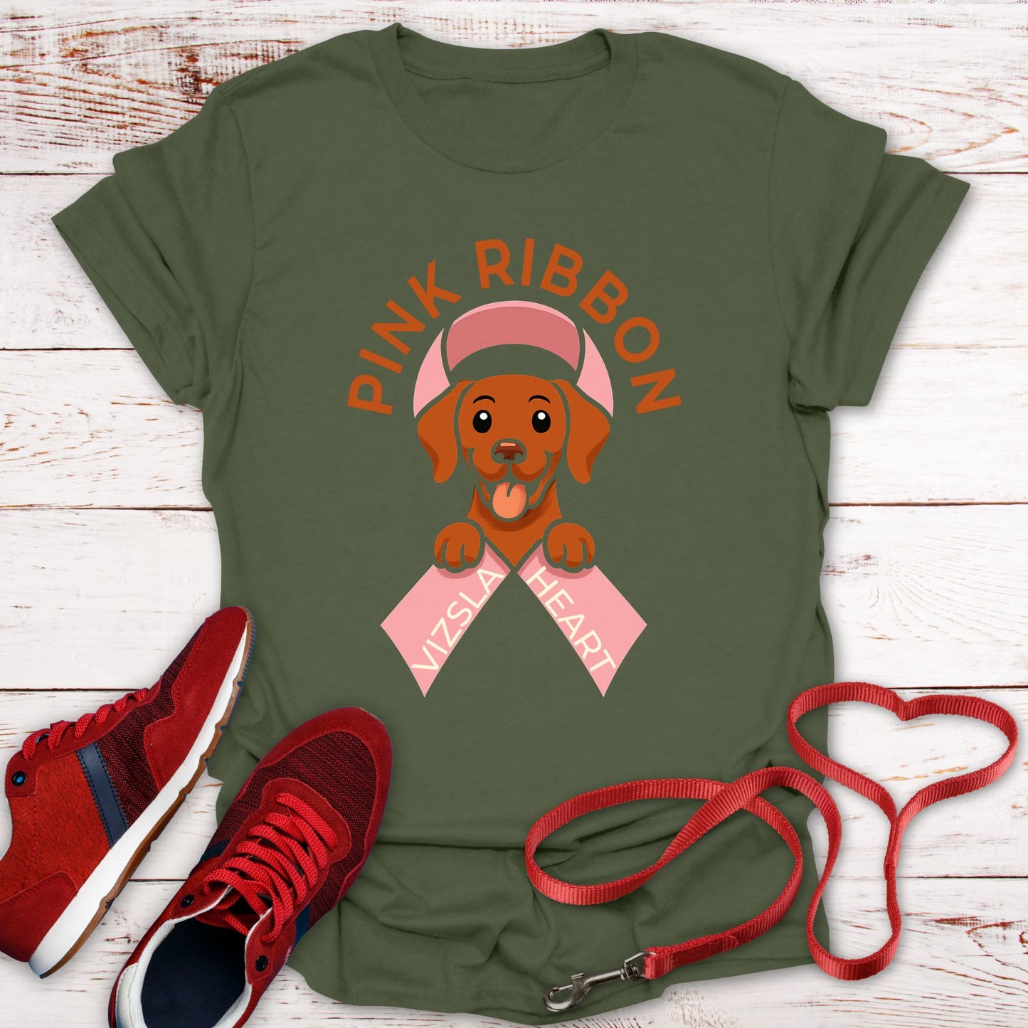 Pink Ribbon, Vizsla Heart: Fighting Together