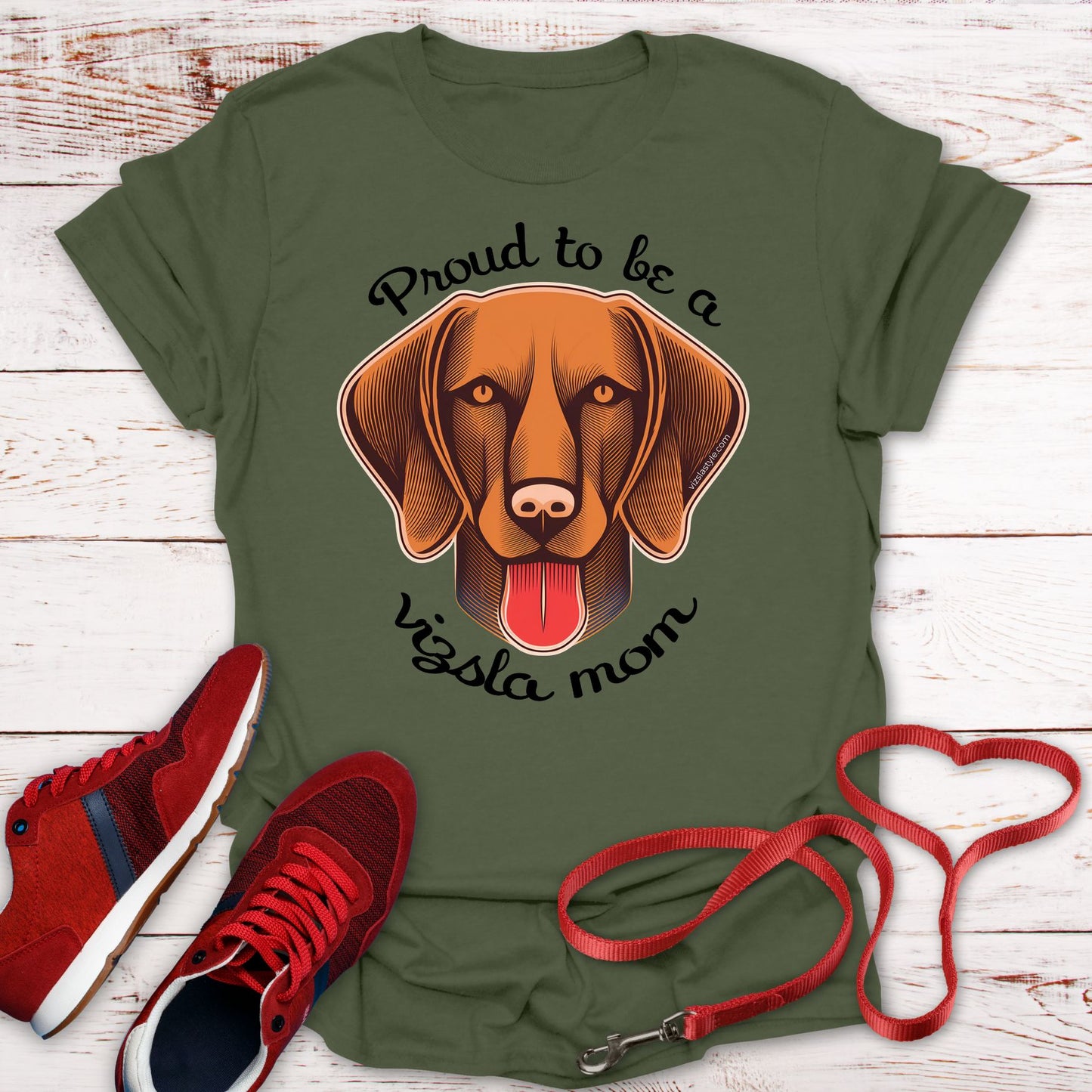 Proud To Be A Vizsla Mom T-Shirt
