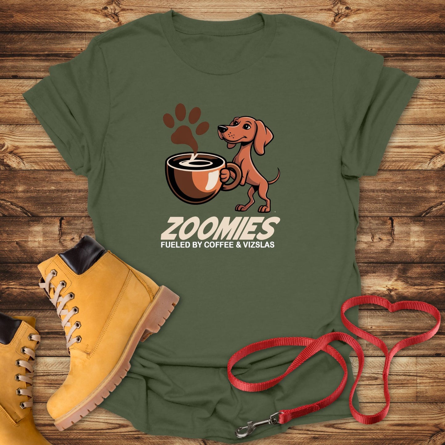 Zoomies: Fueled by Coffee and Vizsla Energy
