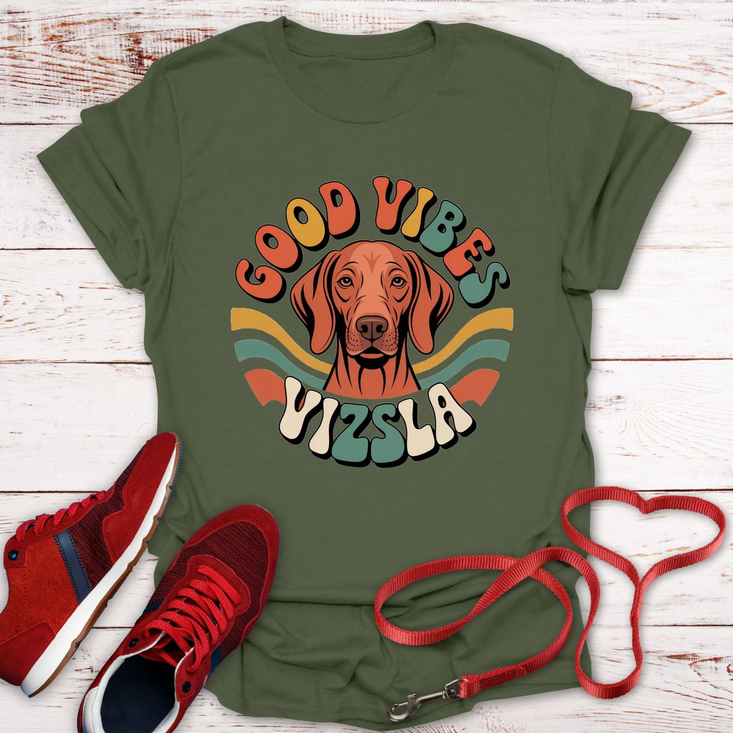 Good Vibes: That Cool Vizsla Look T-Shirt