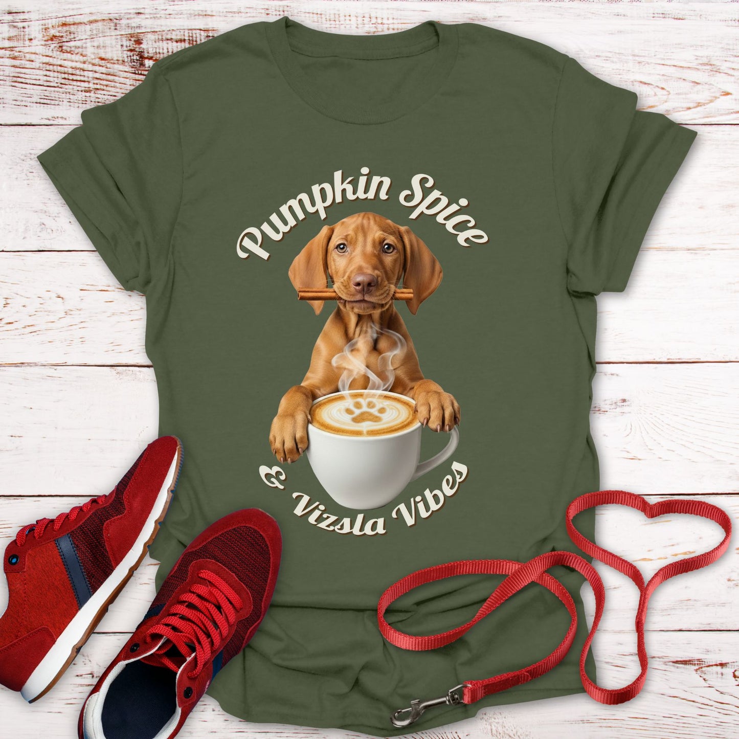 Pumpkin Spice Vizsla Shirt | Fall Dog Lover Tee