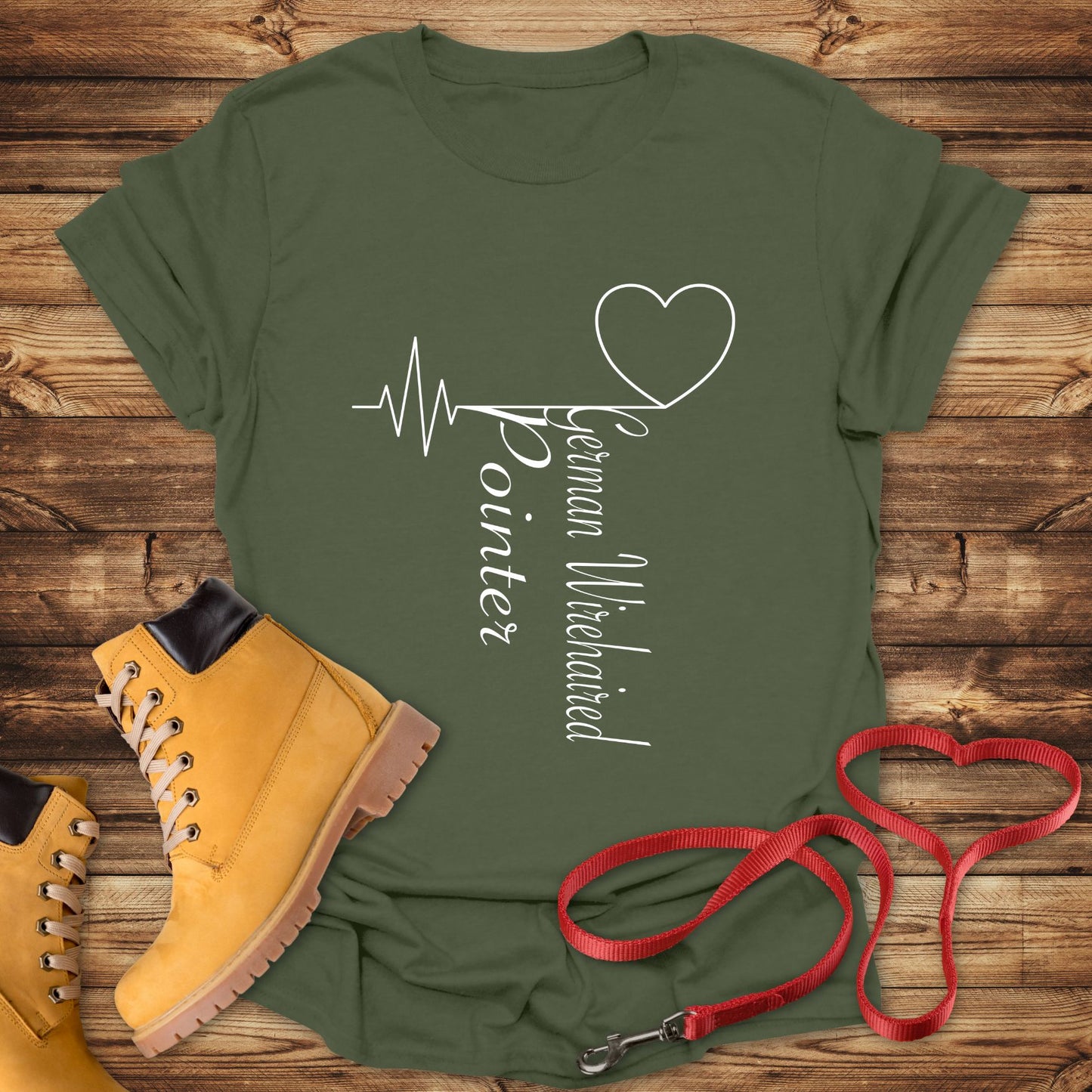 German Wirehaired Pointer Love: Heart Beats for Breed