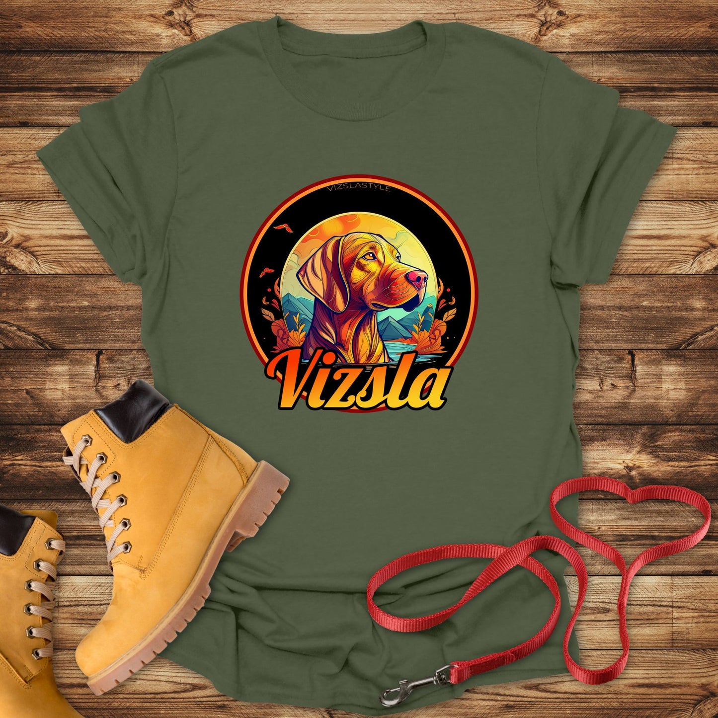 Vizsla: Majestic Fall Colors, Proud Mountain Dog