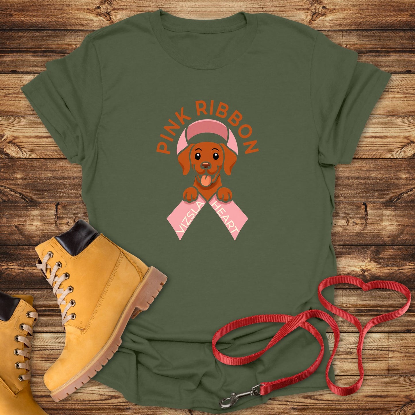 Pink Ribbon, Vizsla Heart: Fighting Together