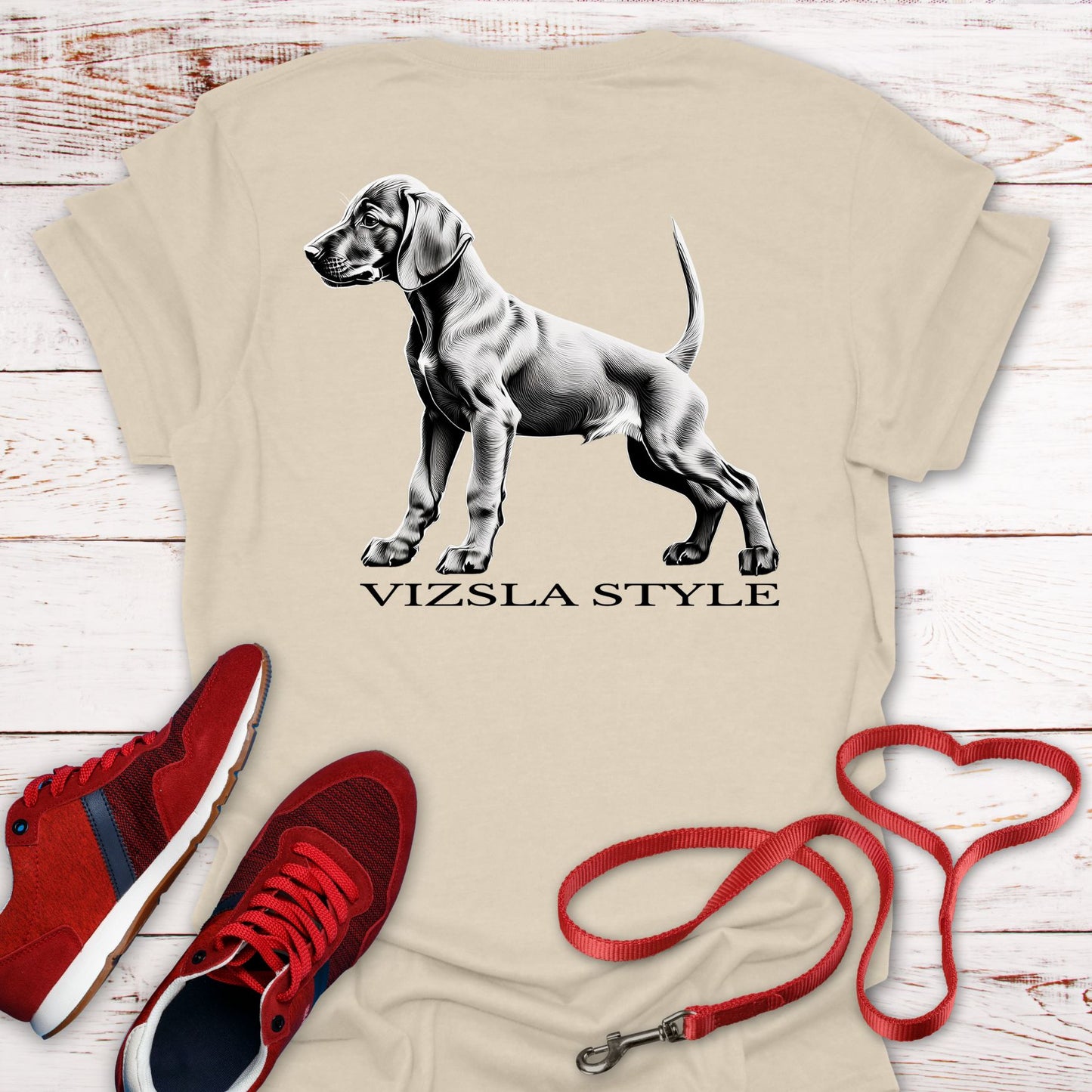 Vizsla Style Puppy T-Shirt - Double Sided