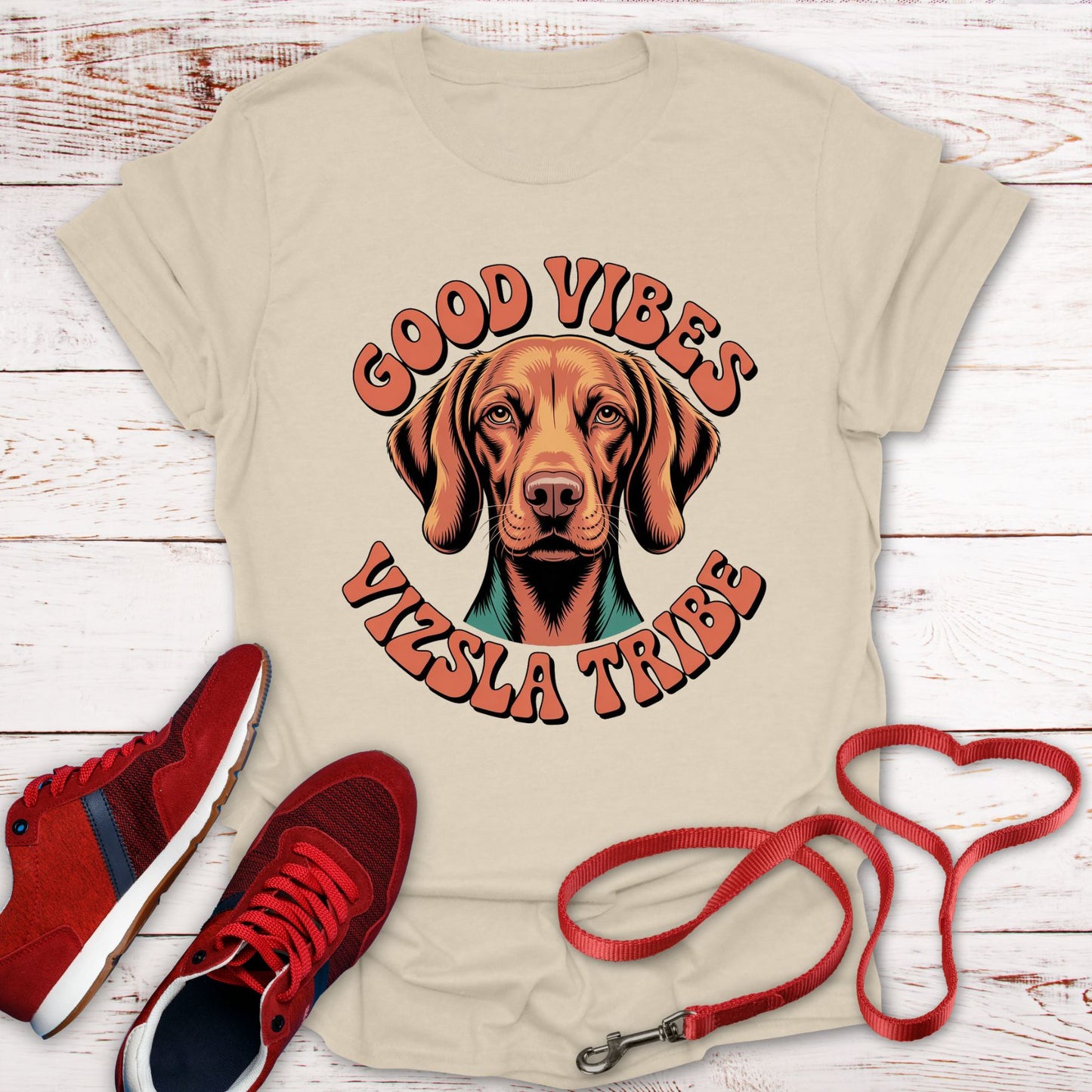Good Vibes & Vizsla Tribe: Vintage Style Tee
