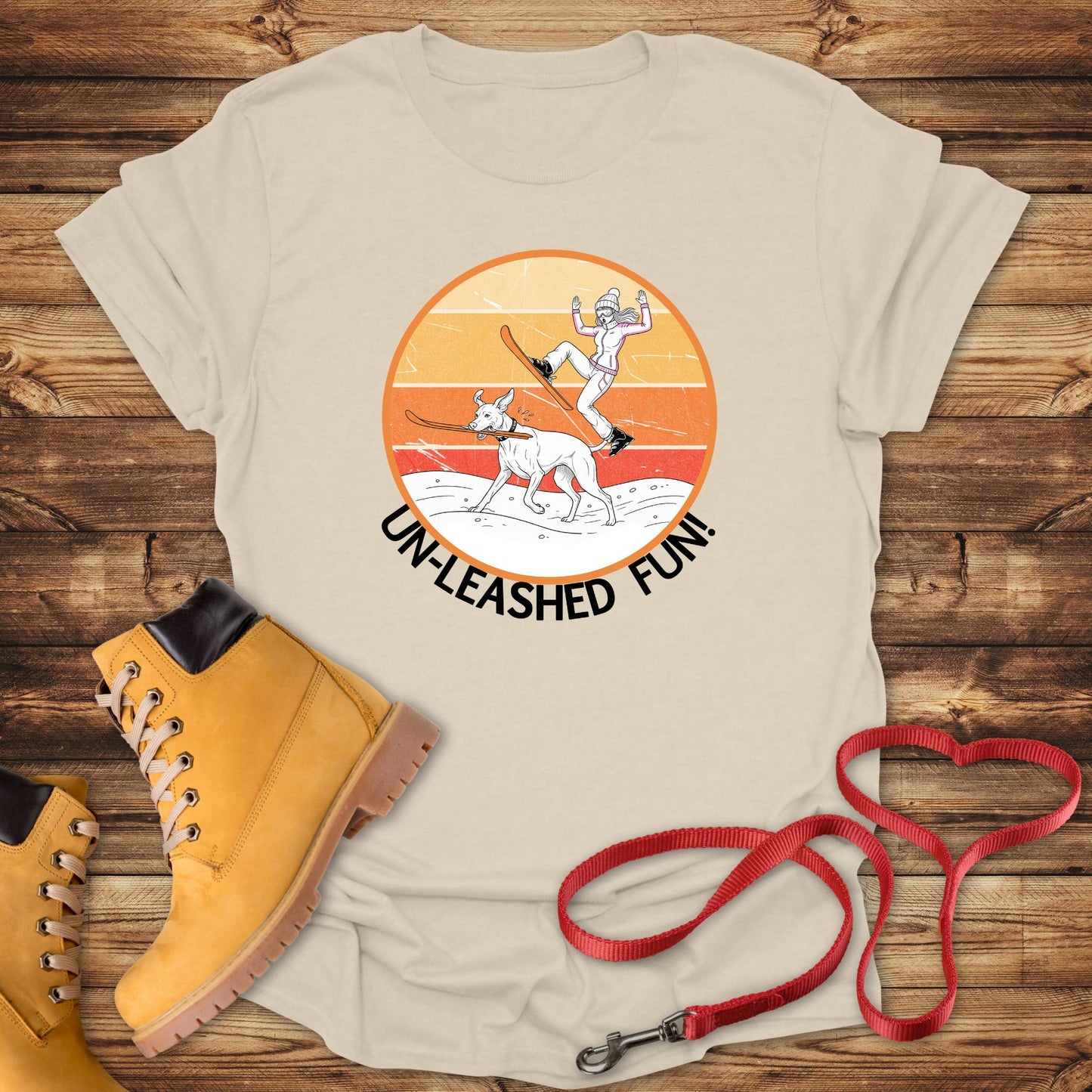 Un-leashed Fun: Vizsla Ski Thief Surprise!