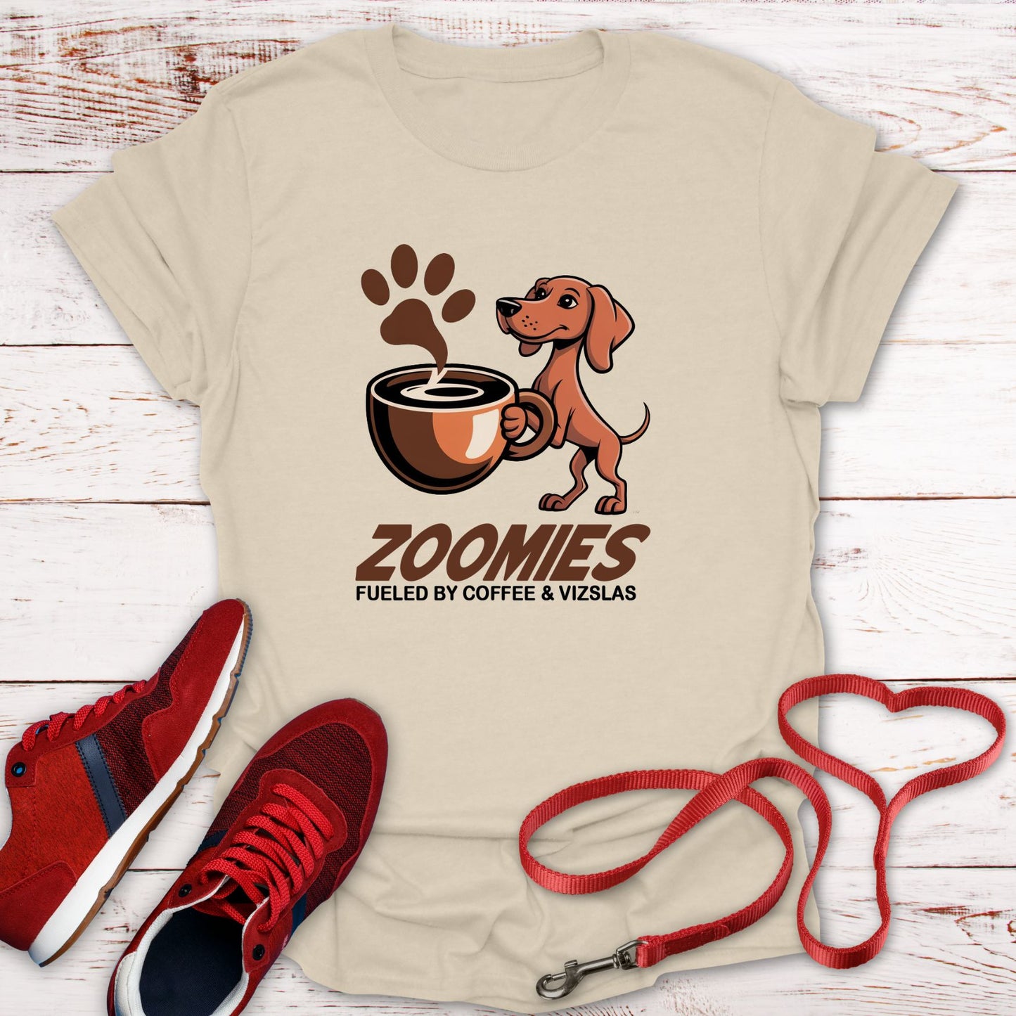 Zoomies: Fueled by Coffee and Vizsla Energy