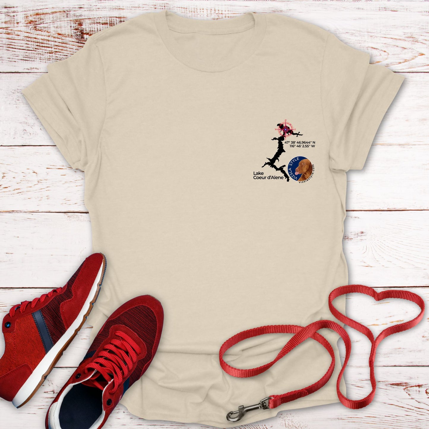 Lake CDA - Vizsla Style All Around Sports T-shirt