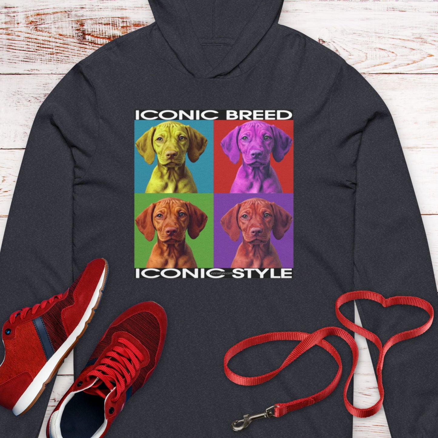Iconic Breed meets Iconic Style! Vizsla Dog Lover  Hooded T-Shirt