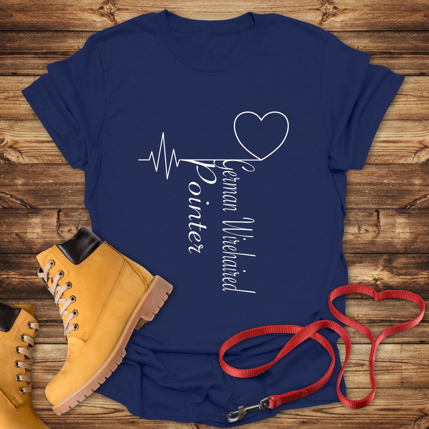 German Wirehaired Pointer Love: Heart Beats for Breed