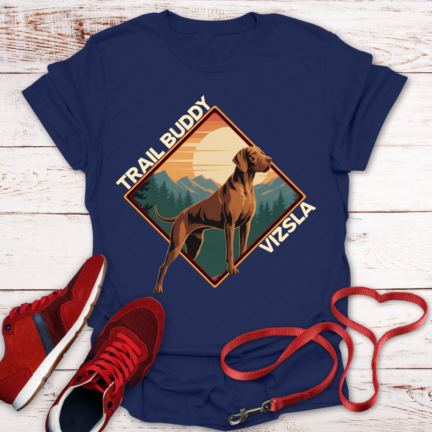 Trail Buddy Vizsla: Proud, Loyal, and Majestic