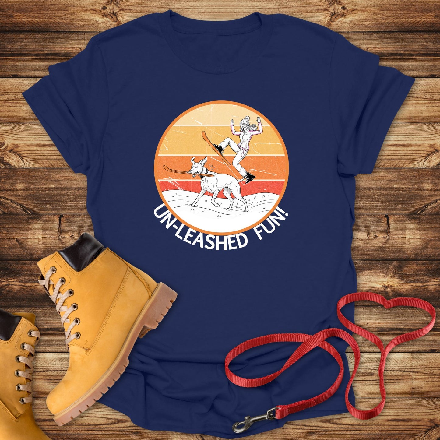 Un-leashed Fun: Vizsla Ski Thief Surprise!