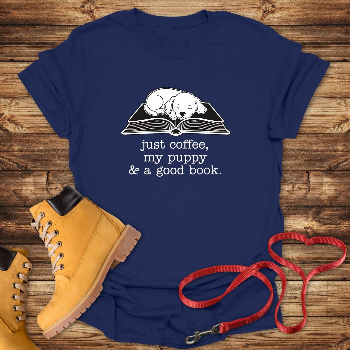 Coffee, My Puppy, and a Good Book