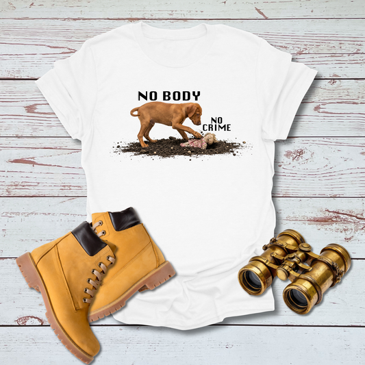 Vizsla Puppy 'No Body No Crime' T-Shirt