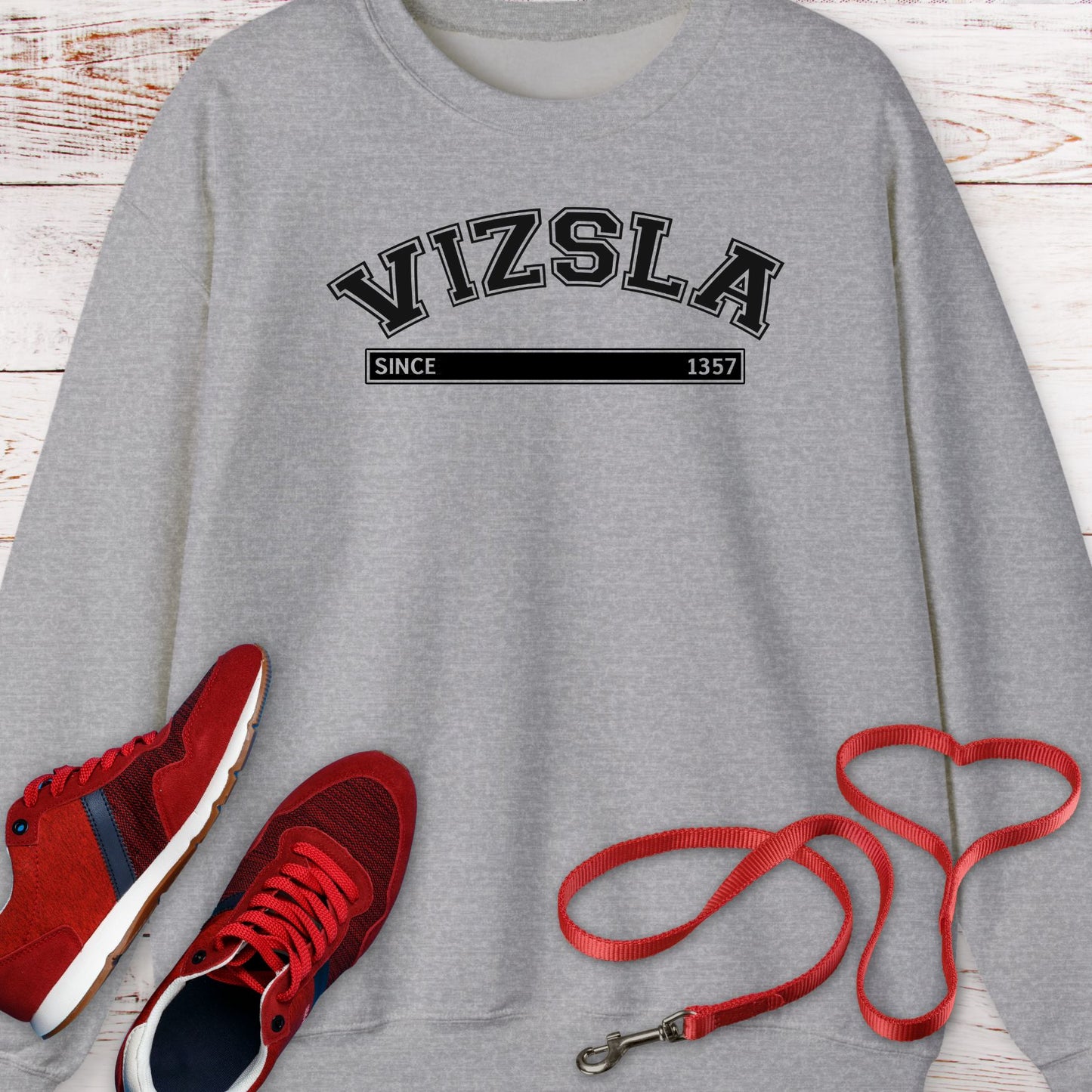 Vizsla Since 1357: Royal Hunting Legacy Crewneck Sweatshirt