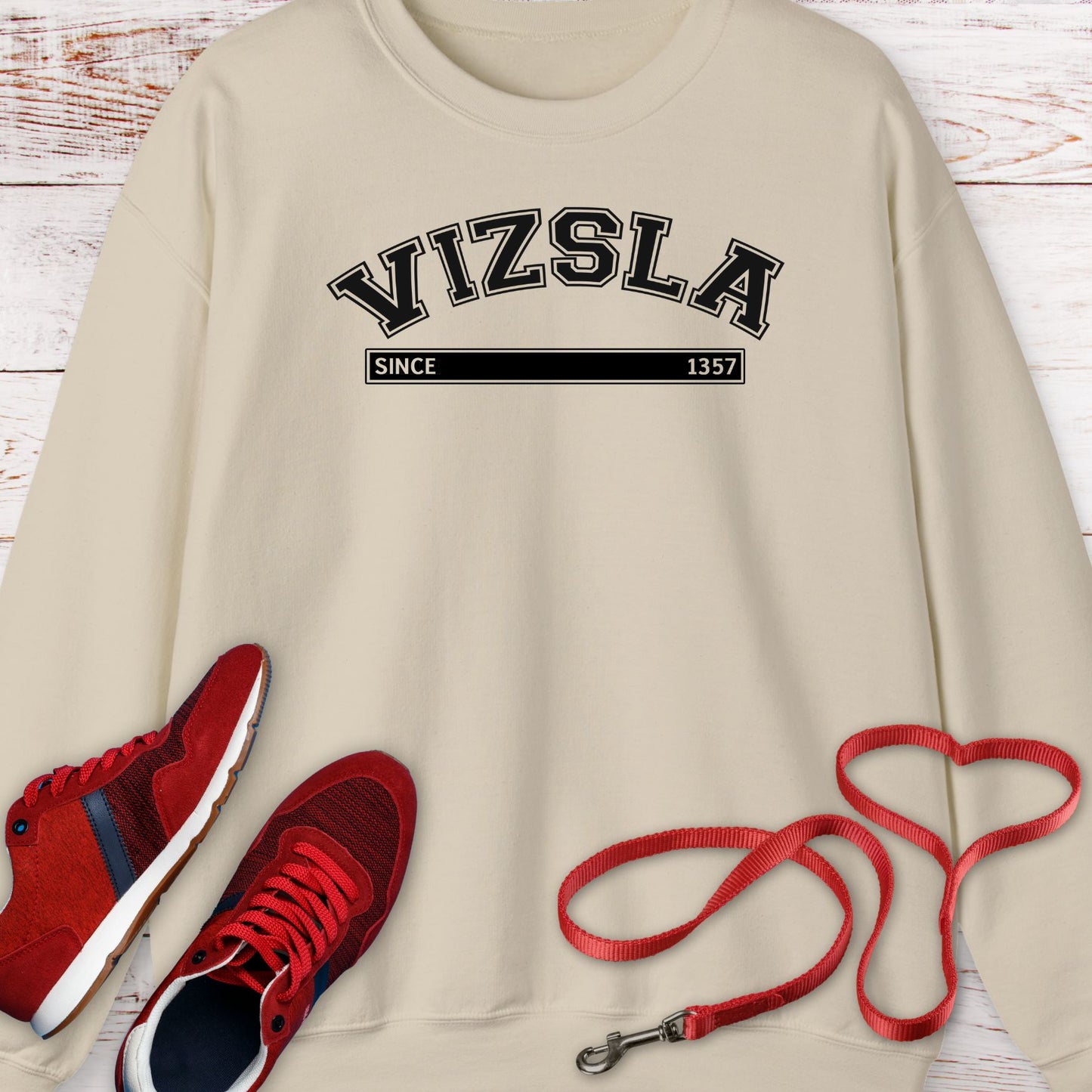 Vizsla Since 1357: Royal Hunting Legacy Crewneck Sweatshirt