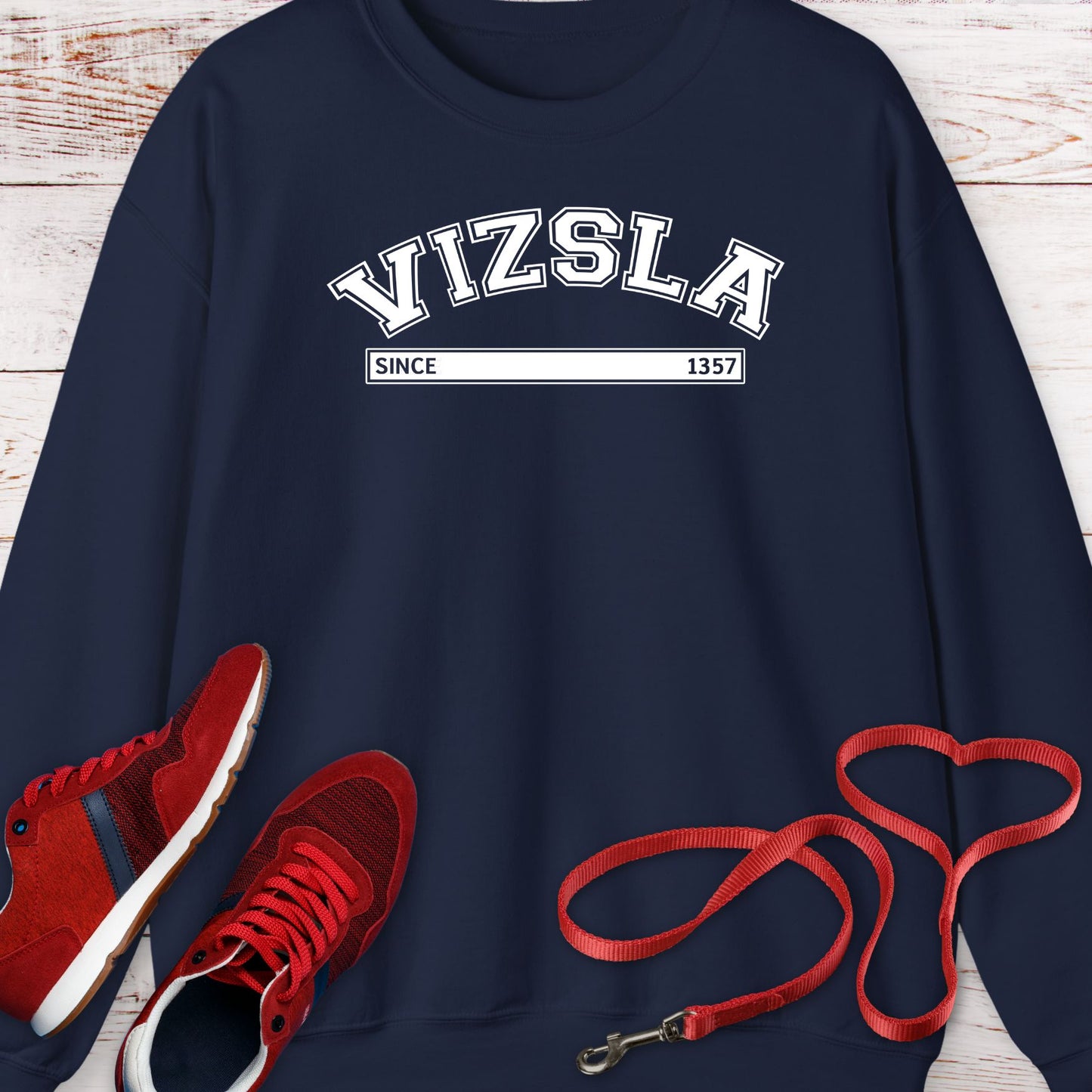 Vizsla Since 1357: Royal Hunting Legacy Crewneck Sweatshirt