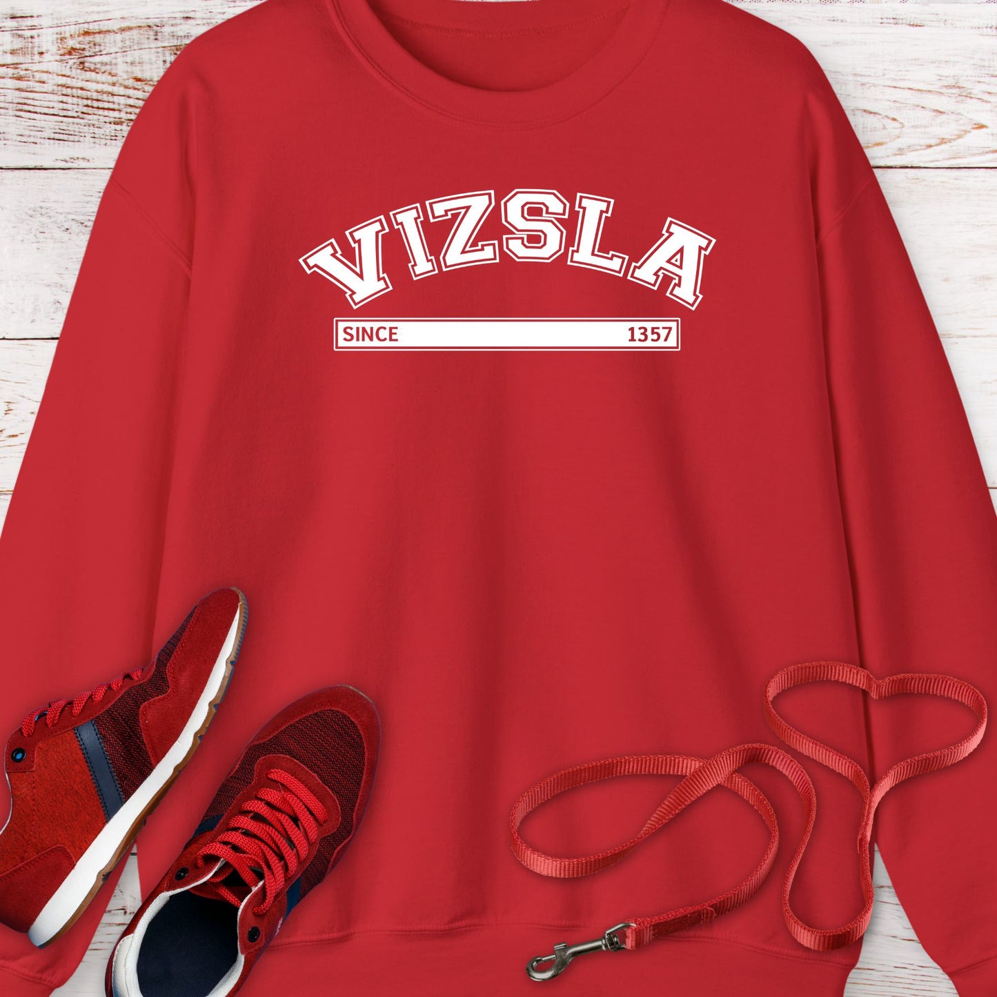 Vizsla Since 1357: Royal Hunting Legacy Crewneck Sweatshirt