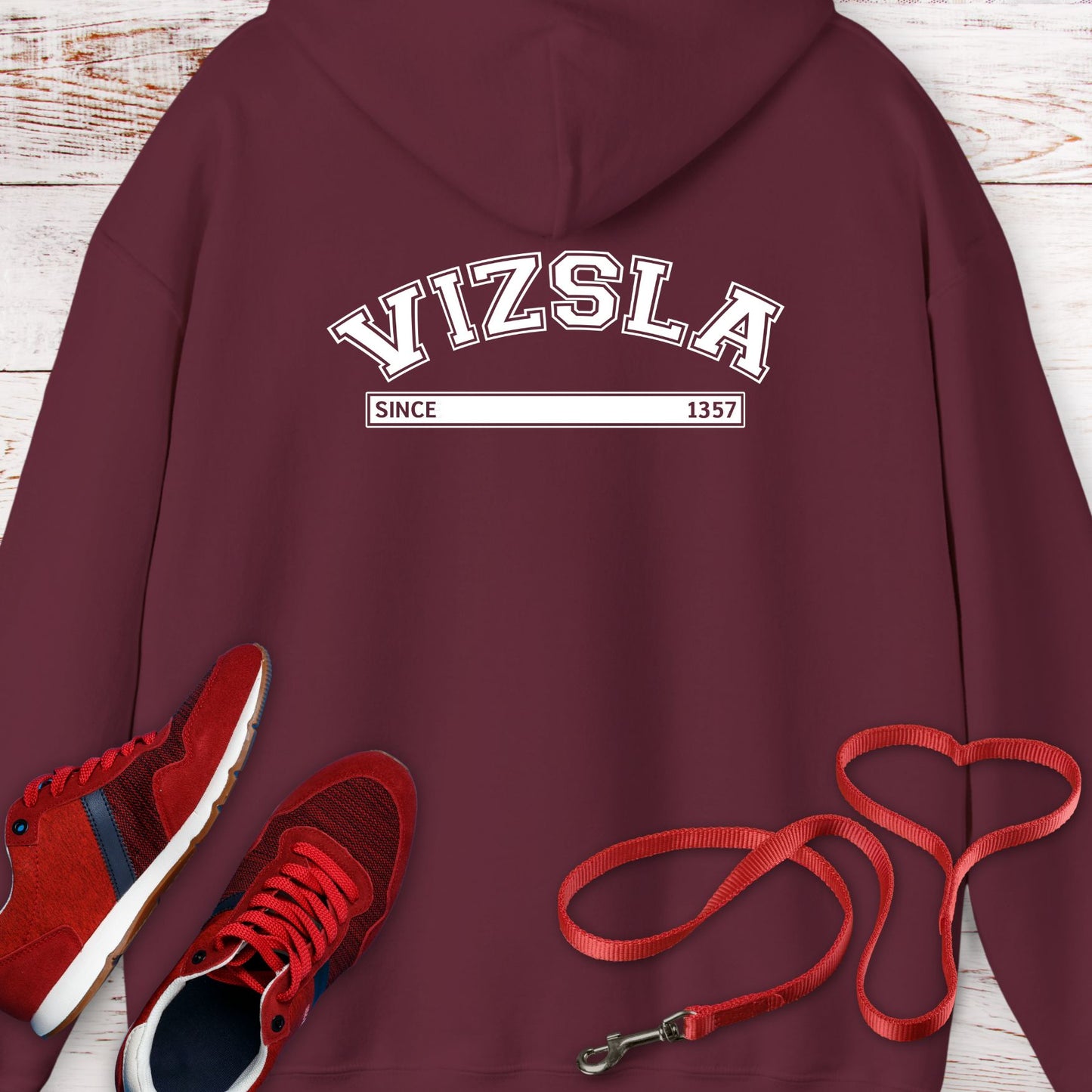 Vizsla Since 1357: Royal Hunting Legacy Hoodie Sweatshirt
