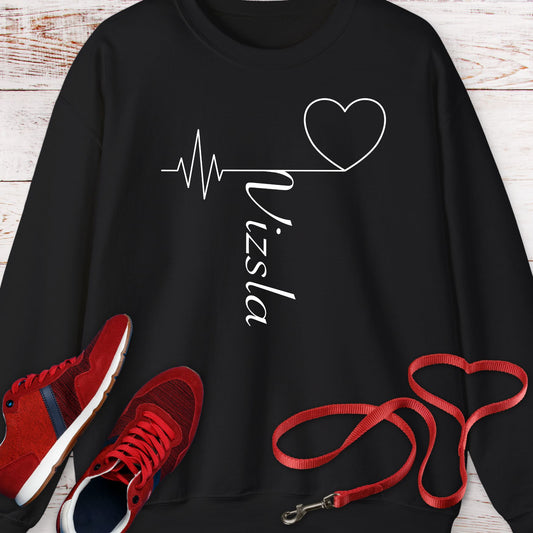 Vizsla Love: My Heart Beats for the Breed Crewneck Sweatshirt