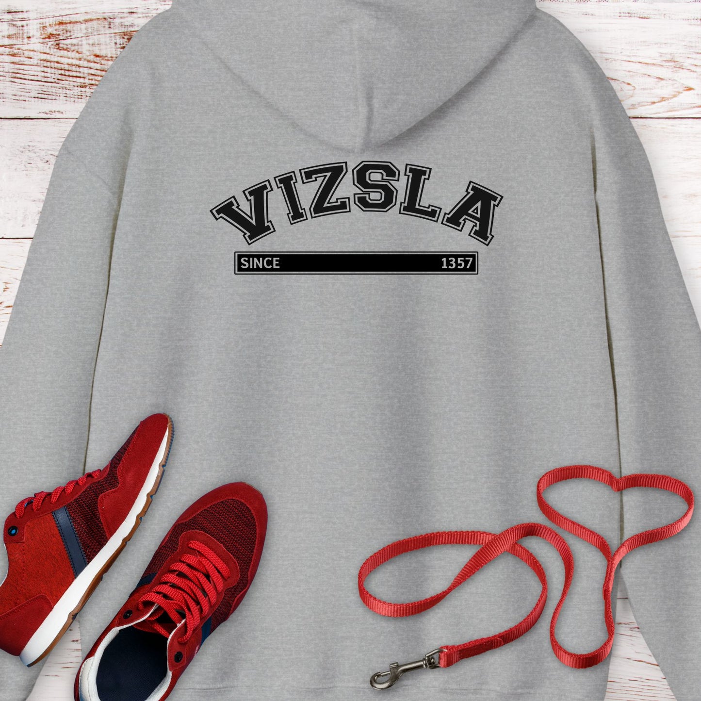 Vizsla Since 1357: Royal Hunting Legacy Hoodie Sweatshirt