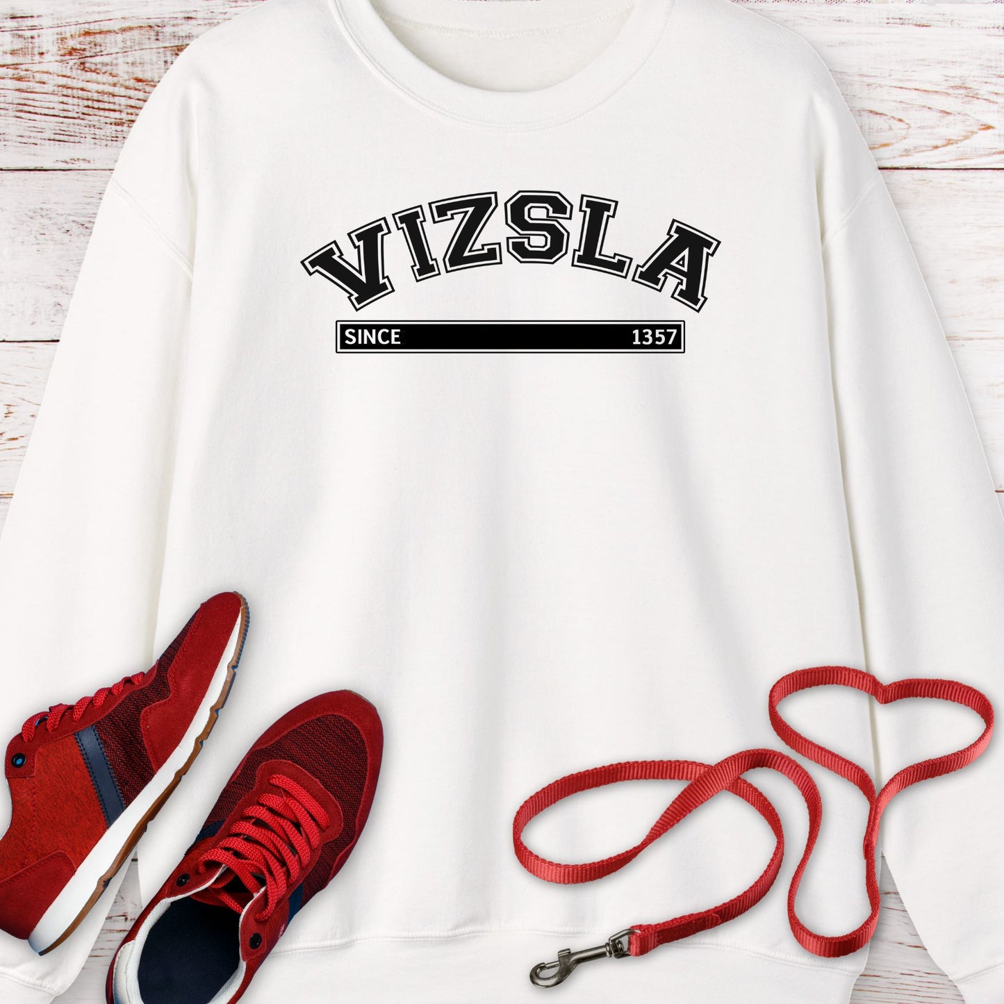 Vizsla Since 1357: Royal Hunting Legacy Crewneck Sweatshirt