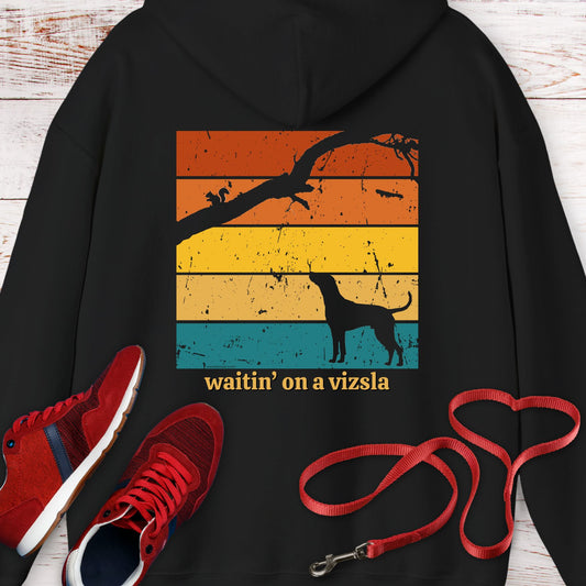 waitin' on a vizsla Vintage Colors Hoodie Sweatshirt