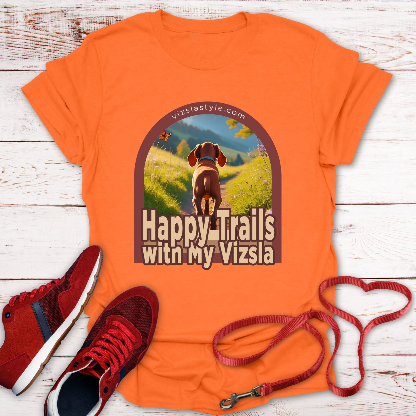 Happy Trails With My Vizsla Puppy t-shirt