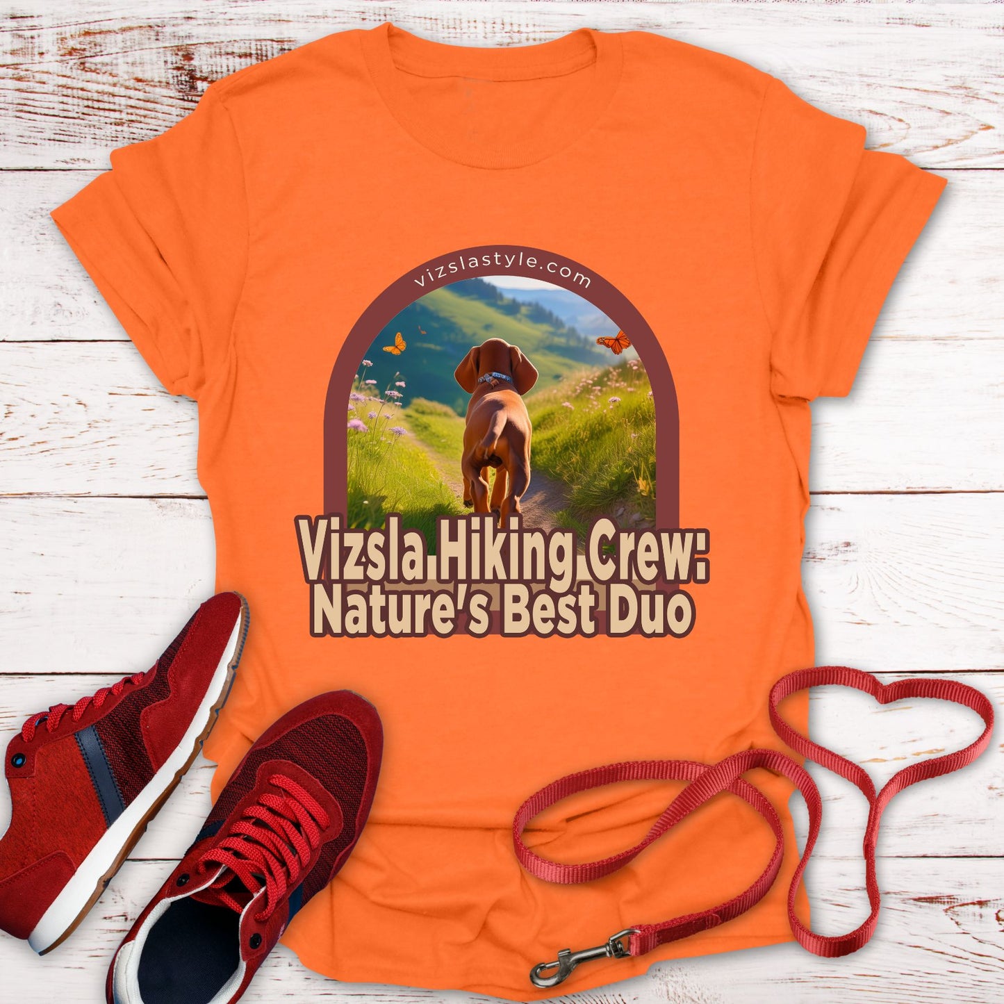 Vizsla Hiking Crew: Nature's Best Duo Dog t-shirt