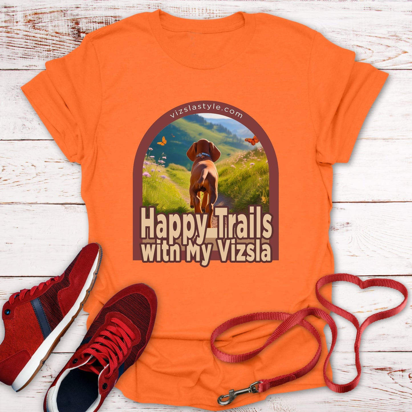Happy Trails With My Vizsla Dog t-shirt
