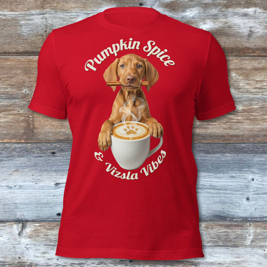 Pumpkin Spice Vizsla Shirt | Fall Dog Lover Tee