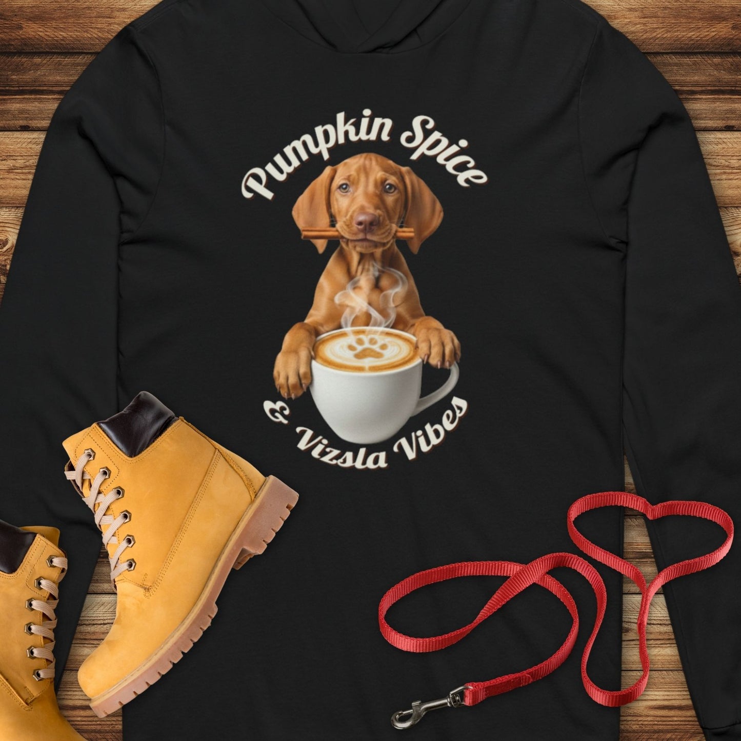 Pumpkin Spice Vizsla Hoodie | Fall Dog Lover  Hooded T-Shirt