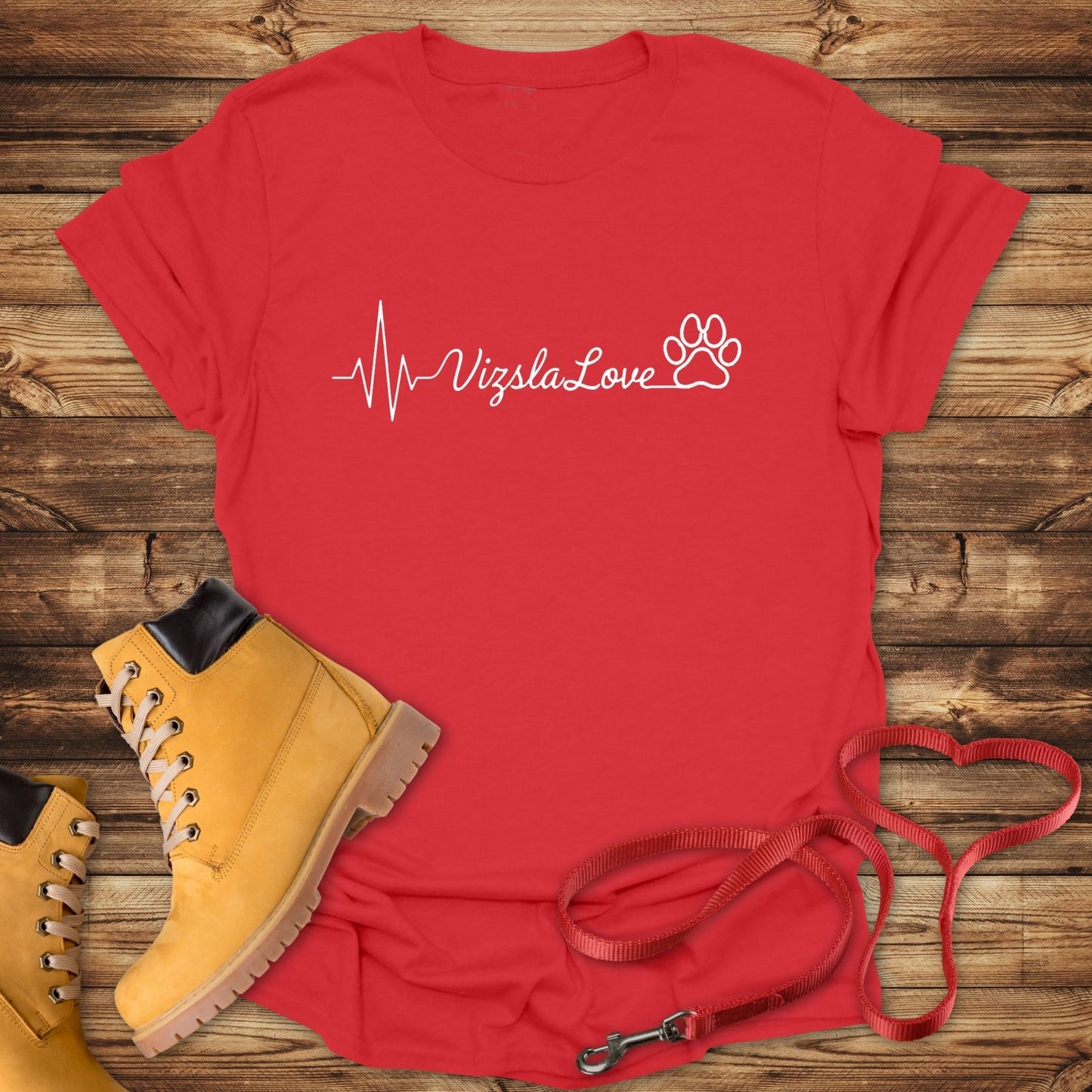 My Heart Beats With Vizsla Love - T-Shirt