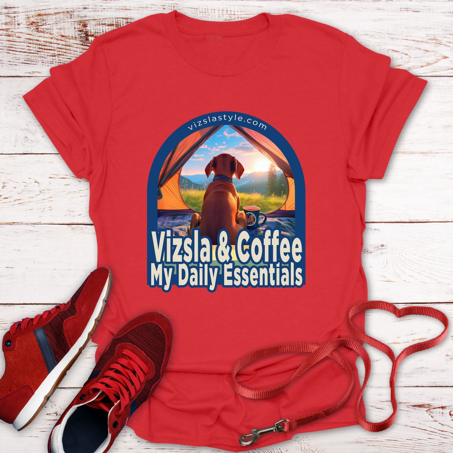 Vizsla & Coffee, My Daily Essentials! t-shirt