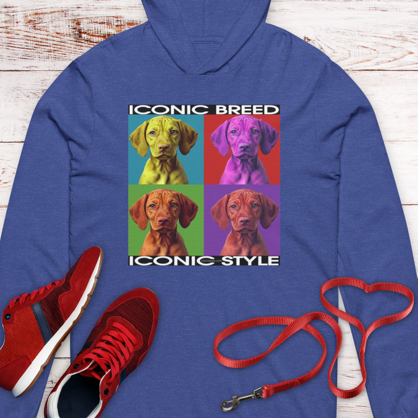 Iconic Breed meets Iconic Style! Vizsla Dog Lover  Hooded T-Shirt