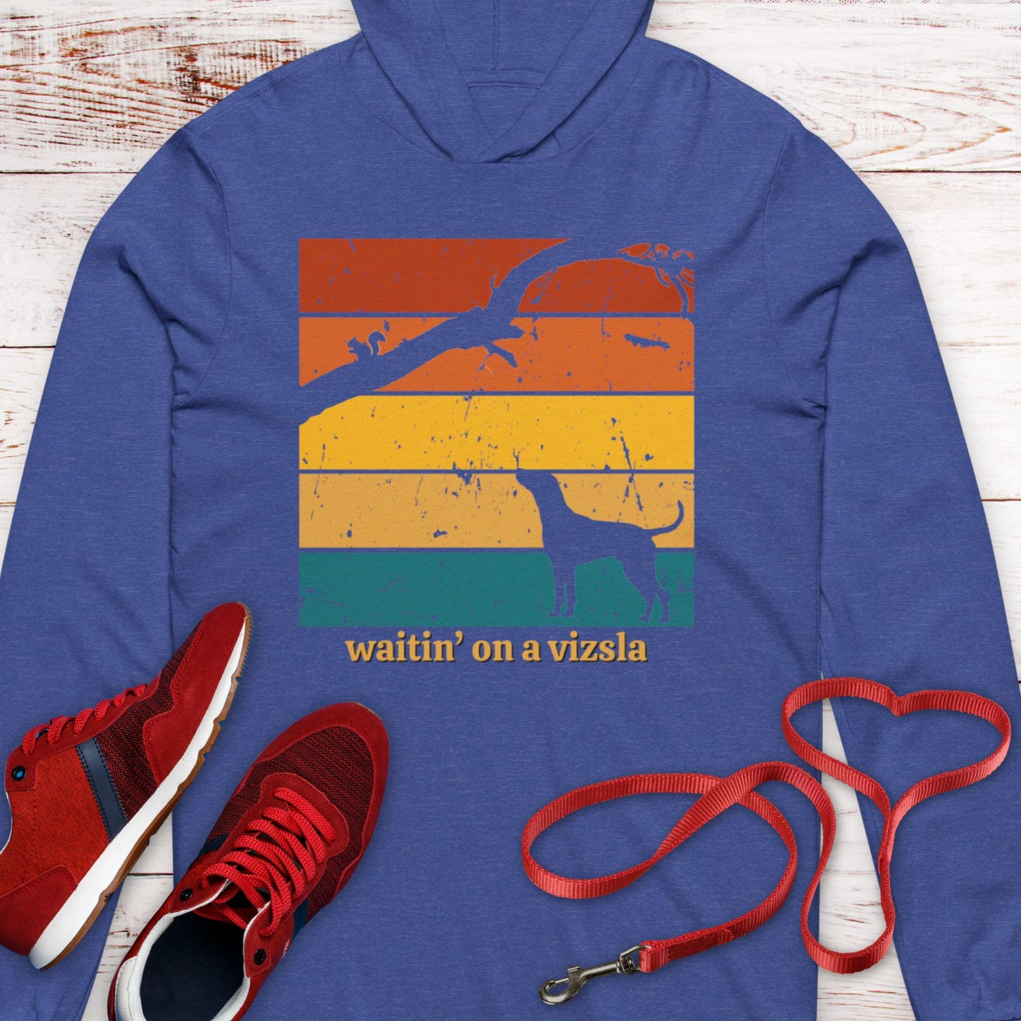 "waitin' on a vizsla"  Hooded T-Shirt