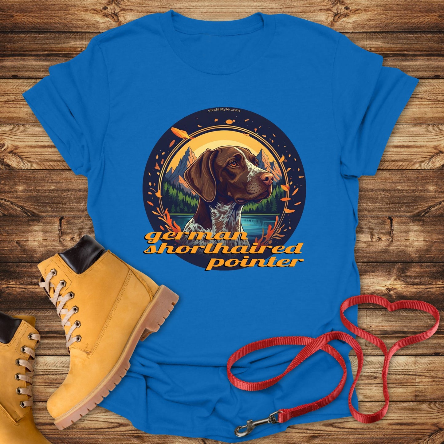 Glorious German Shorthaired Pointer on a Mountain Landscape Tee