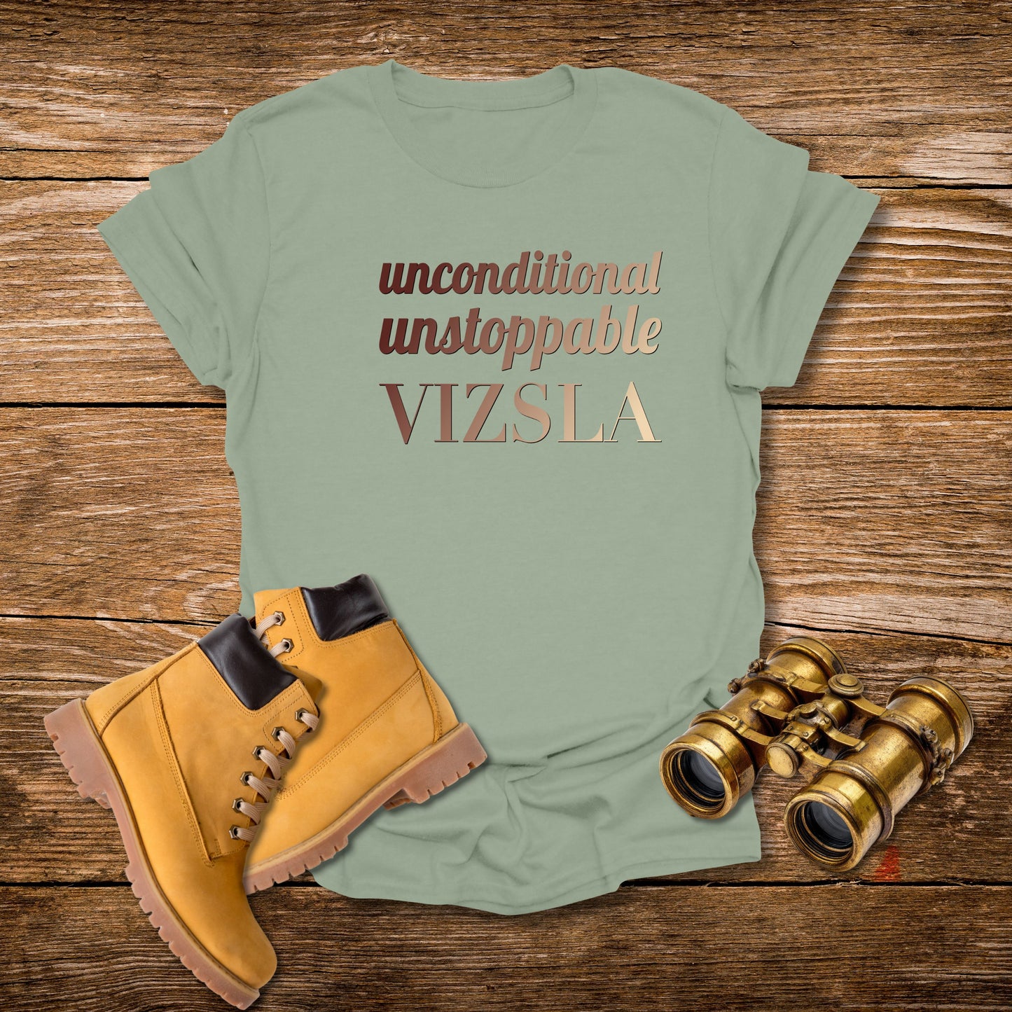 Vizsla T-Shirt — "Unconditional • Unstoppable" Dog Lover Tee