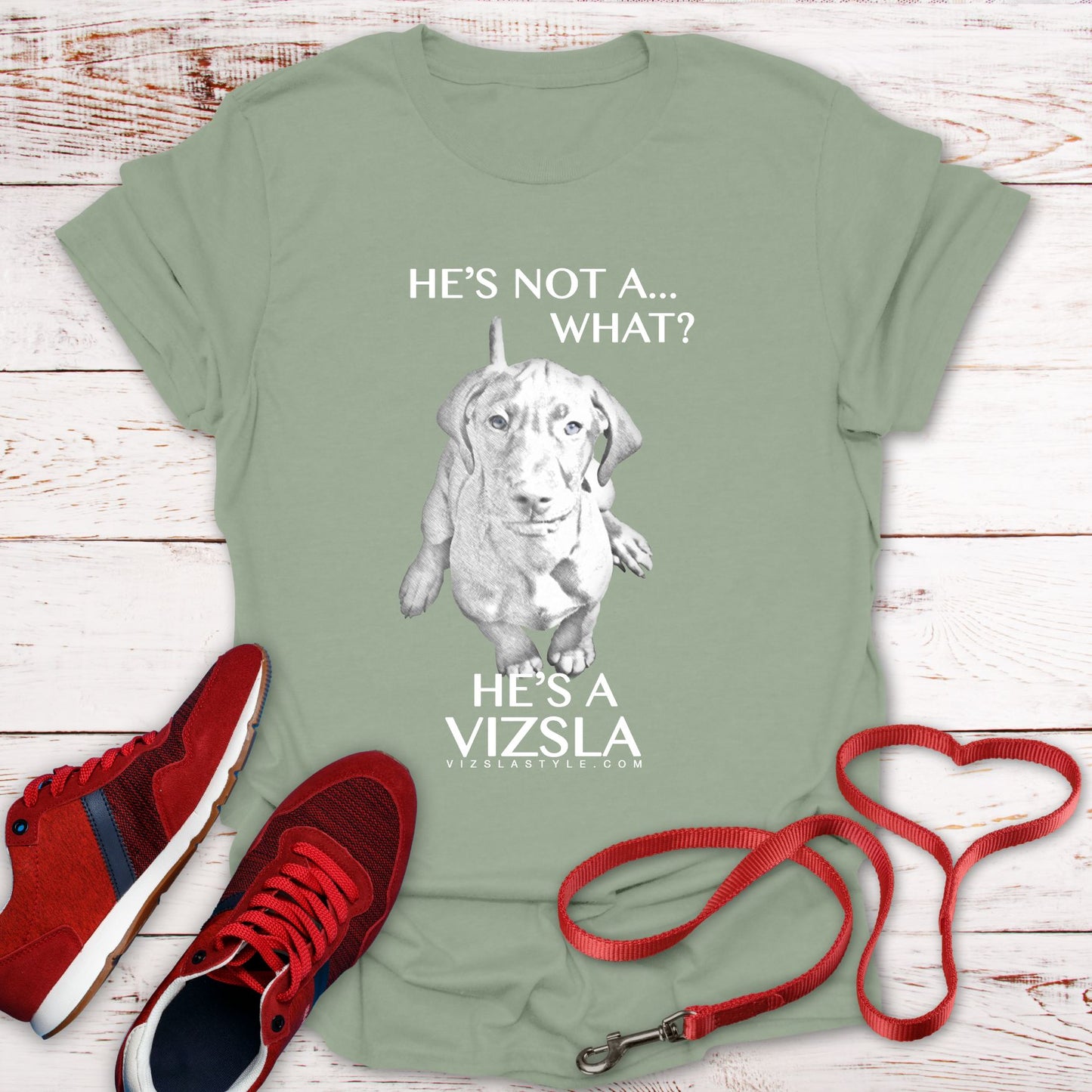 He's Not A What... He's A Vizsla - All Around Sports T-shirt