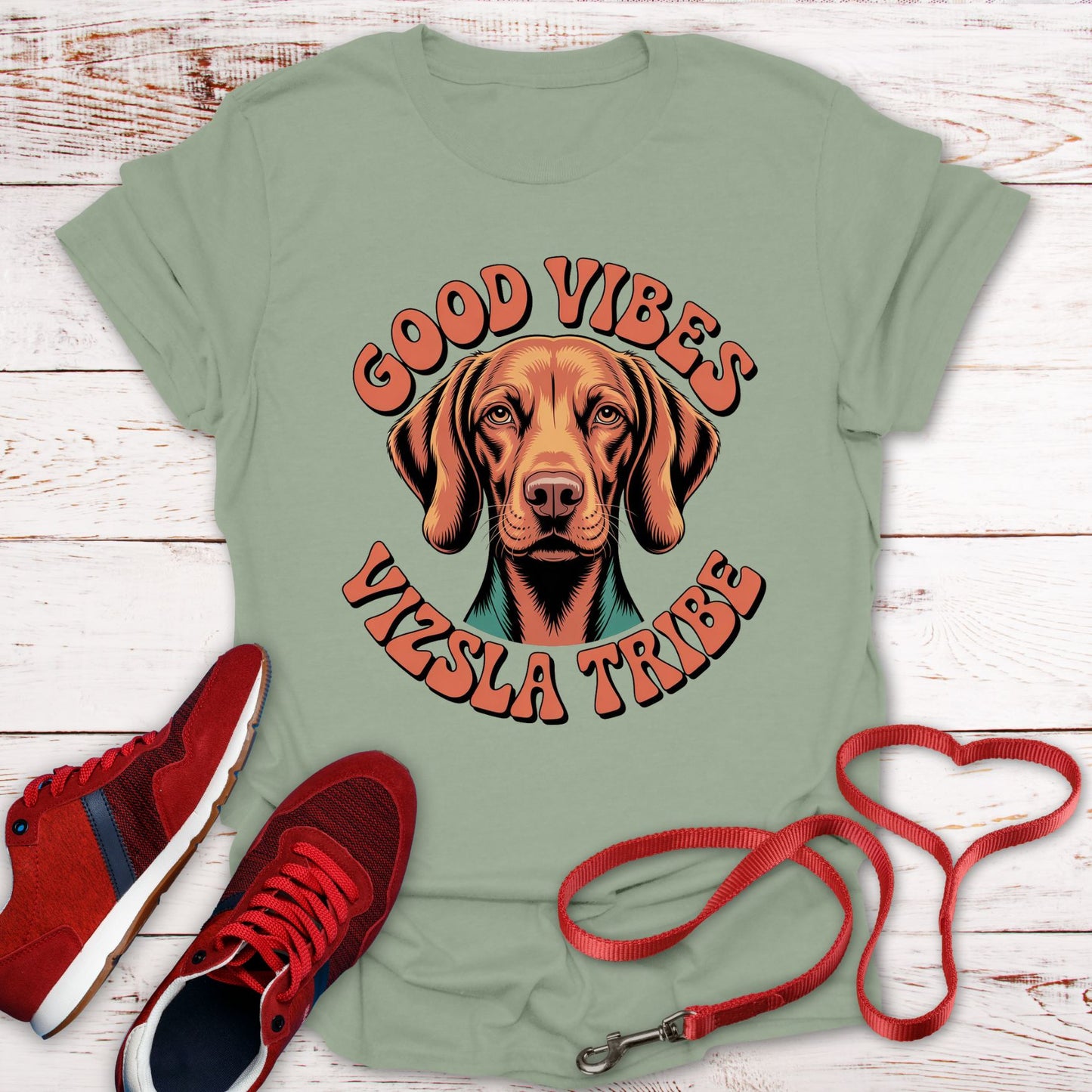 Good Vibes & Vizsla Tribe: Vintage Style Tee